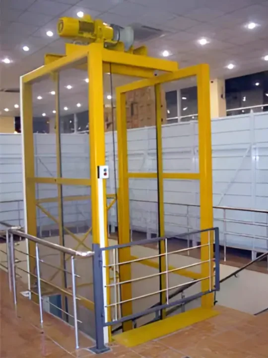 THANG MÁY TẢI HÀNG DẠNG TỜI (KHÔNG ĐỐI TRỌNG)