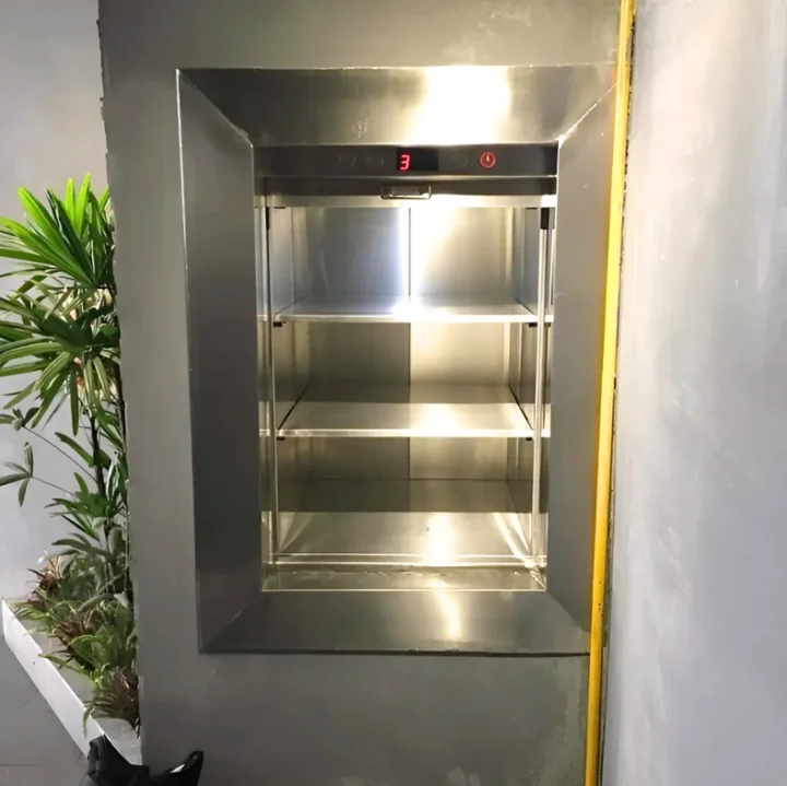 Thang tời thực phẩm 200kg 3 tầng